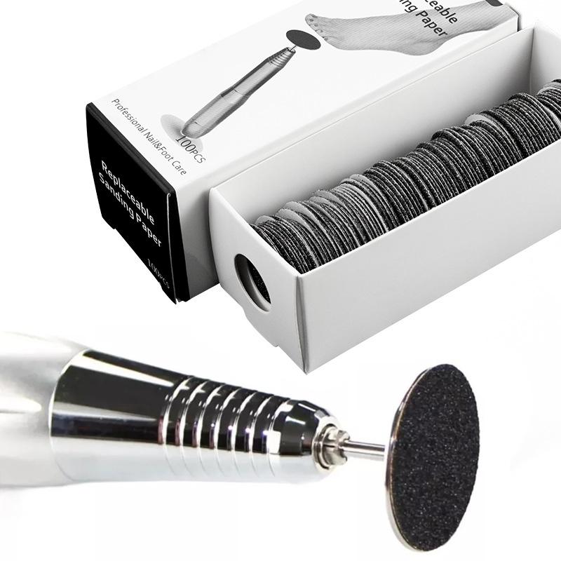 Replaceable Pedicure Disc Sandpaper Polishing Foot Dead Skin Calluse Remover File For Heels Callus Metal Electric Pedicure Tools