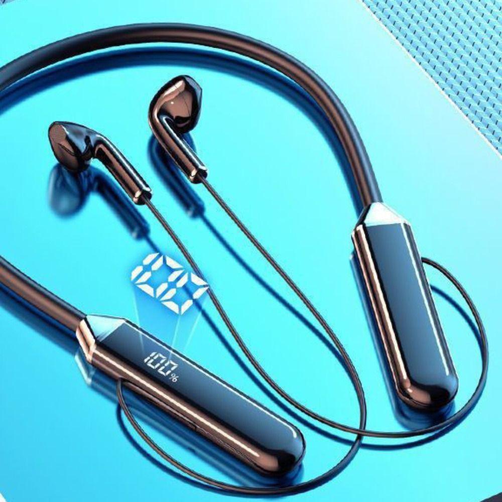 With Microphone Wireless Headphones Waterproof Neckband Headphones Bluetooth Earphone  Phone