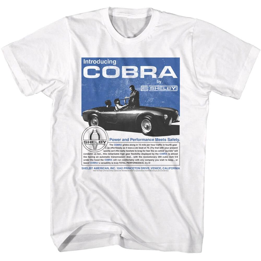 Carroll Shelby Introducing Cobra Power & Performance Meets Safety Men s T Shirt S