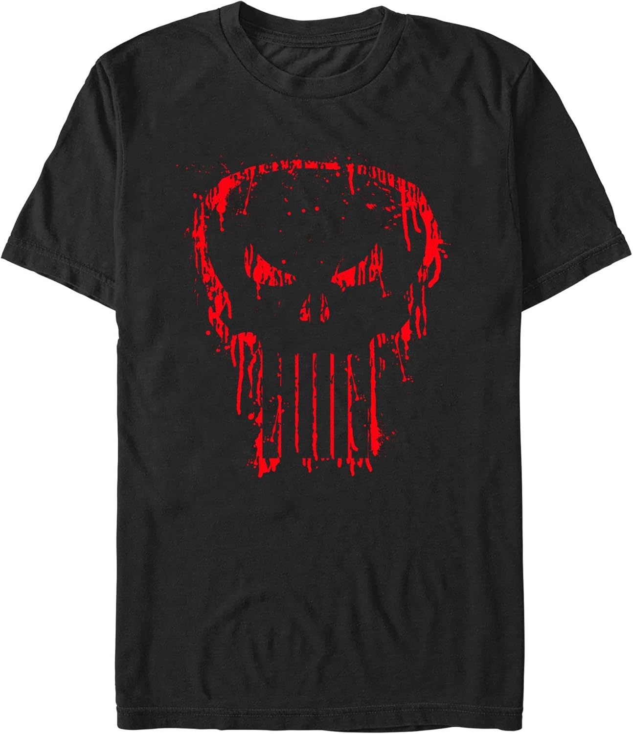 Marvel Men s The Punisher Watercolor Skull T-Shirt S