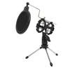 Foldable Microphone Shockproof Stand Pop Filter Holder Kit for Recording Studio Live Broadcast