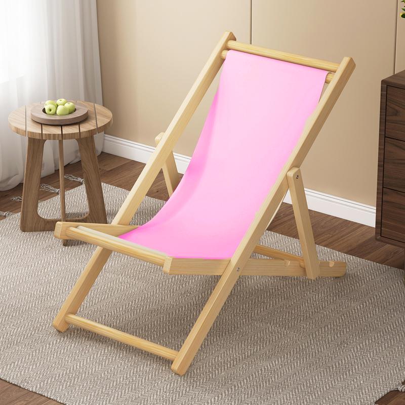 Tumbona de Playa Plegable y Mecedora para Exteriores de Madera Maciza con Lona Oxford