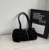 2026 Autumn Winter Latest Commute Shoulder Bags For Women PU Suede Pure Color Large Capacity Boston Bag Luxury Designer Handbags