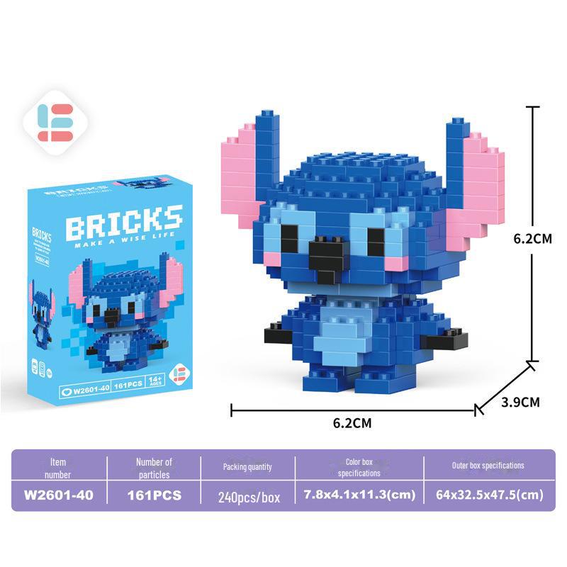 Guochao Chinese Mahjong Diamond Particle Building Blocks - Children's Educational Set