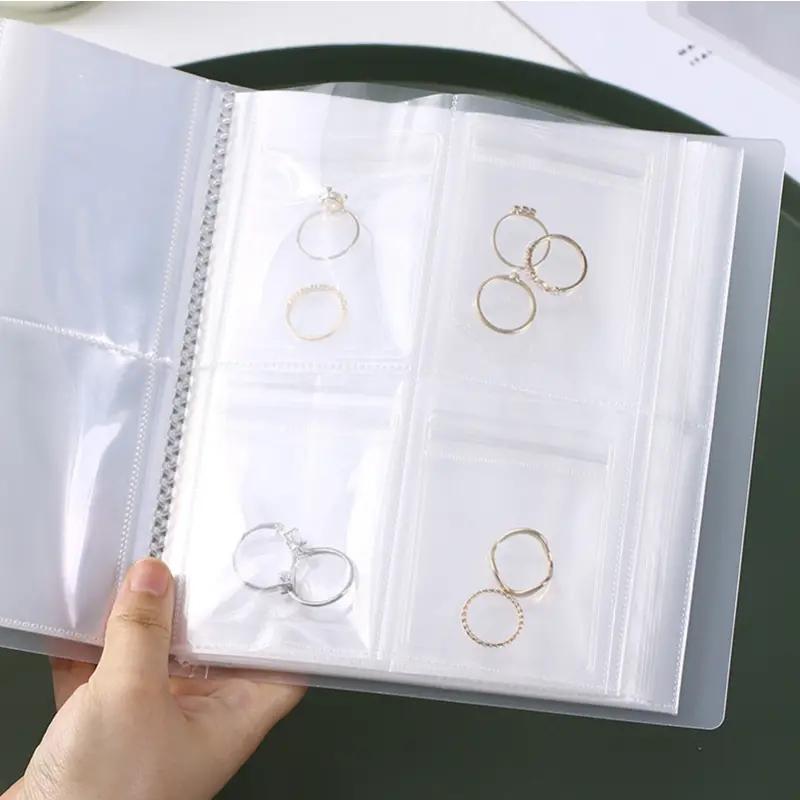 Earring Ring Ring Anti-oxidation Bag Necklace Dust-proof Jewelry Storage Book Transparent Storage Bag Sealed Bag