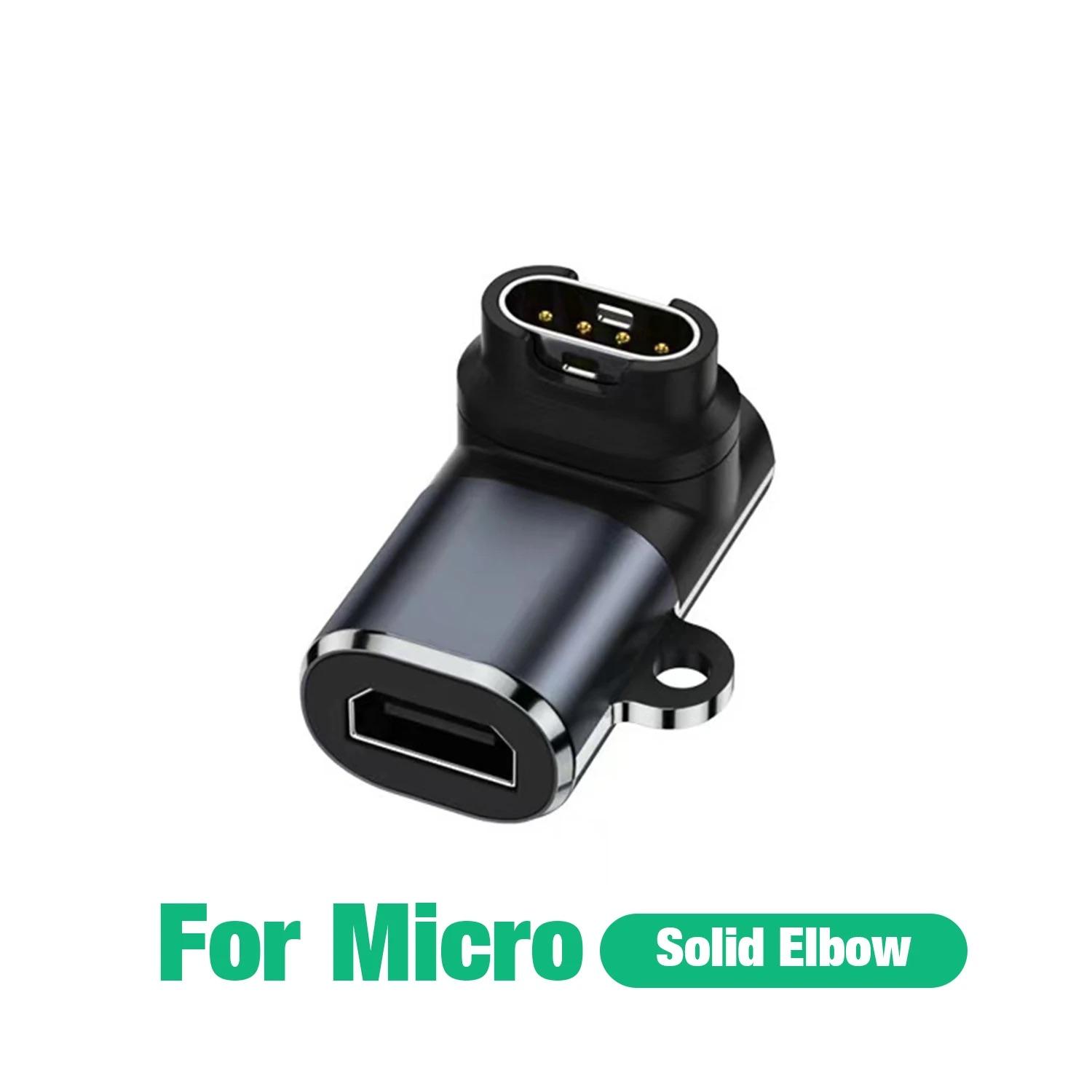 

Type C/Micro/IOS USB to 4pin Charger Adapter Connector for Garmin Fenix 7/6/5/7X/6X/5X/ Venu 2 plus Watch Charging Converter