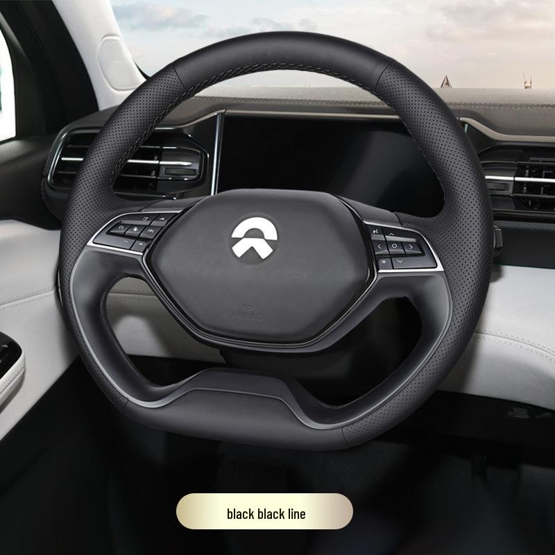 Nio Genuine Leather Hand-Stitched Steering Wheel Cover for ES6/ES8/ET5