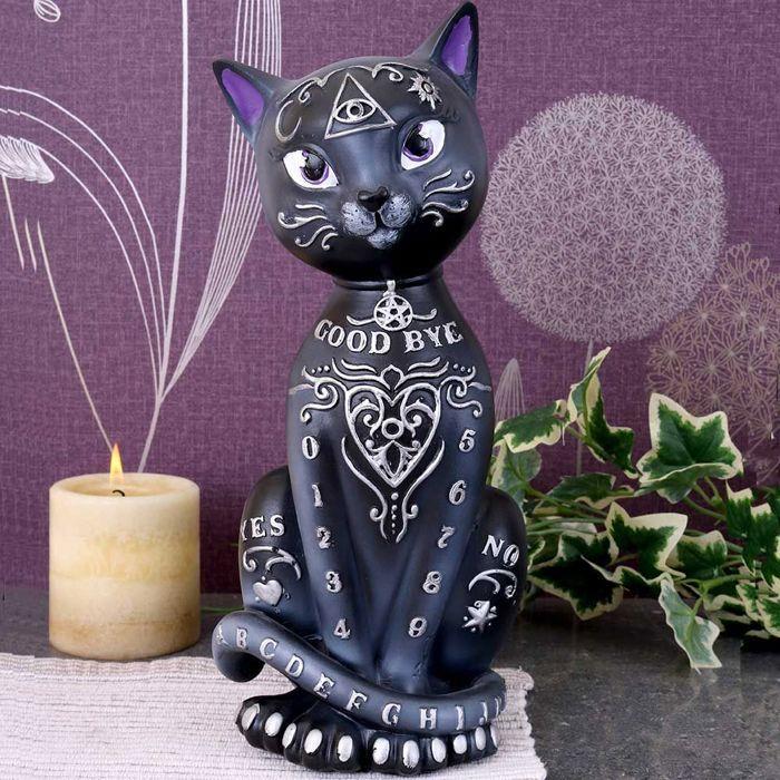 Objet décoratif - grindstore - mystic kitty - noir - intérieur - polyresin