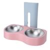 Wall Mounted Pet Feeding Bowl Stainless Steel   Height Double Bowls Wall Pet Dish Feeding Station