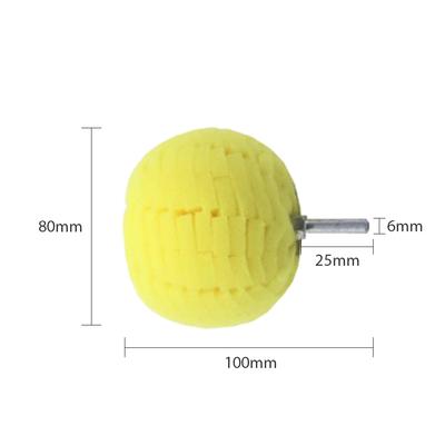 Polishing Sanding Abrasive Ball 3 Inch Buffering Wheel Diameter with 1/4 Inch Shank for Mirror
