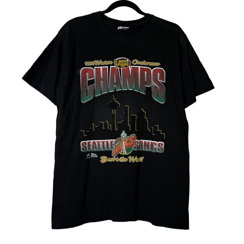 90's Seattle Supersonics T shirt Sz L (B1661)