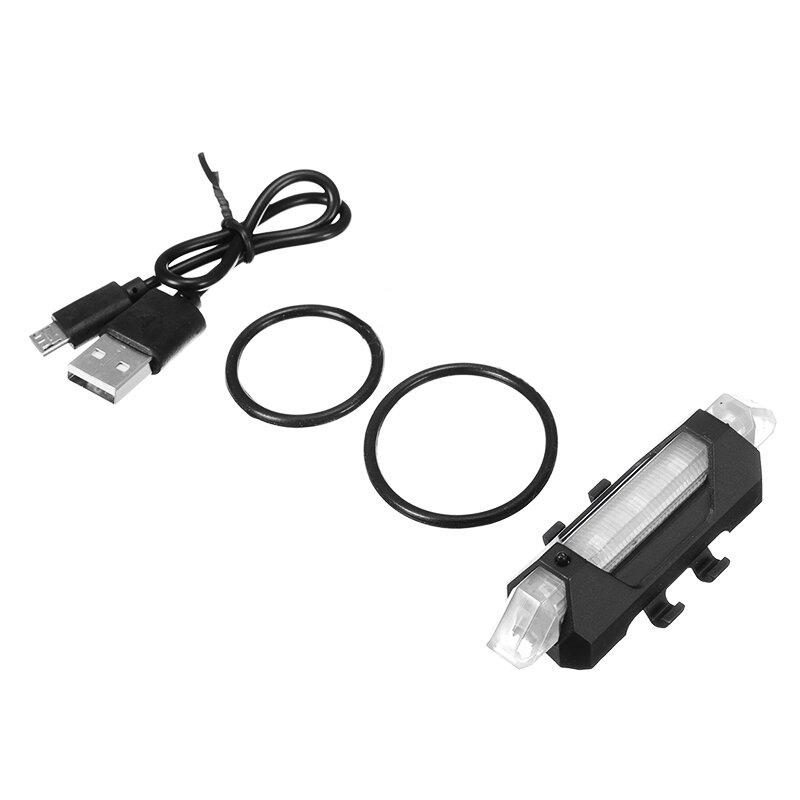 

Mountain bike light bicycle tail light bicycle LED headlight tail light for electric scooter USB rechargeable waterproof білий