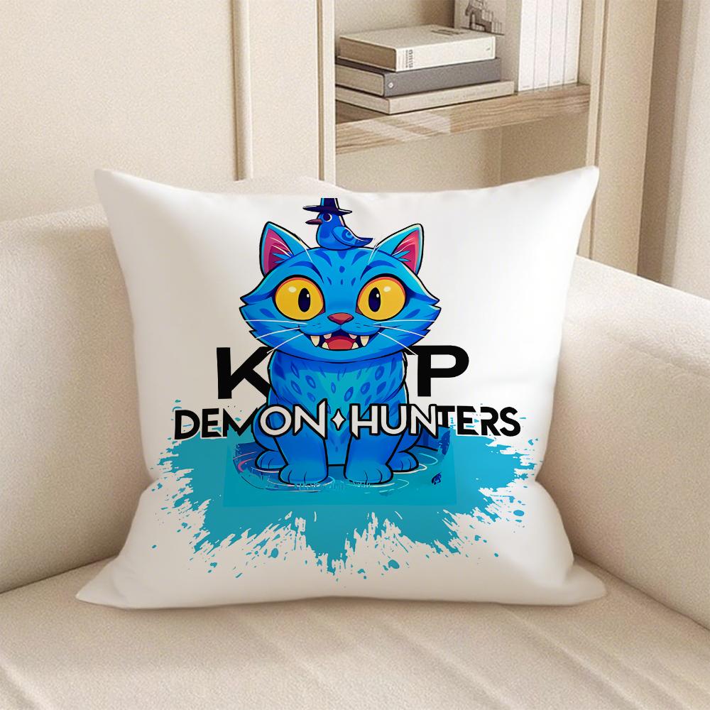 KPop Demon Hunters  KPOP Demon Hunter Series Pillowcase: Colorful Character Pattern Fashion Home Decoration