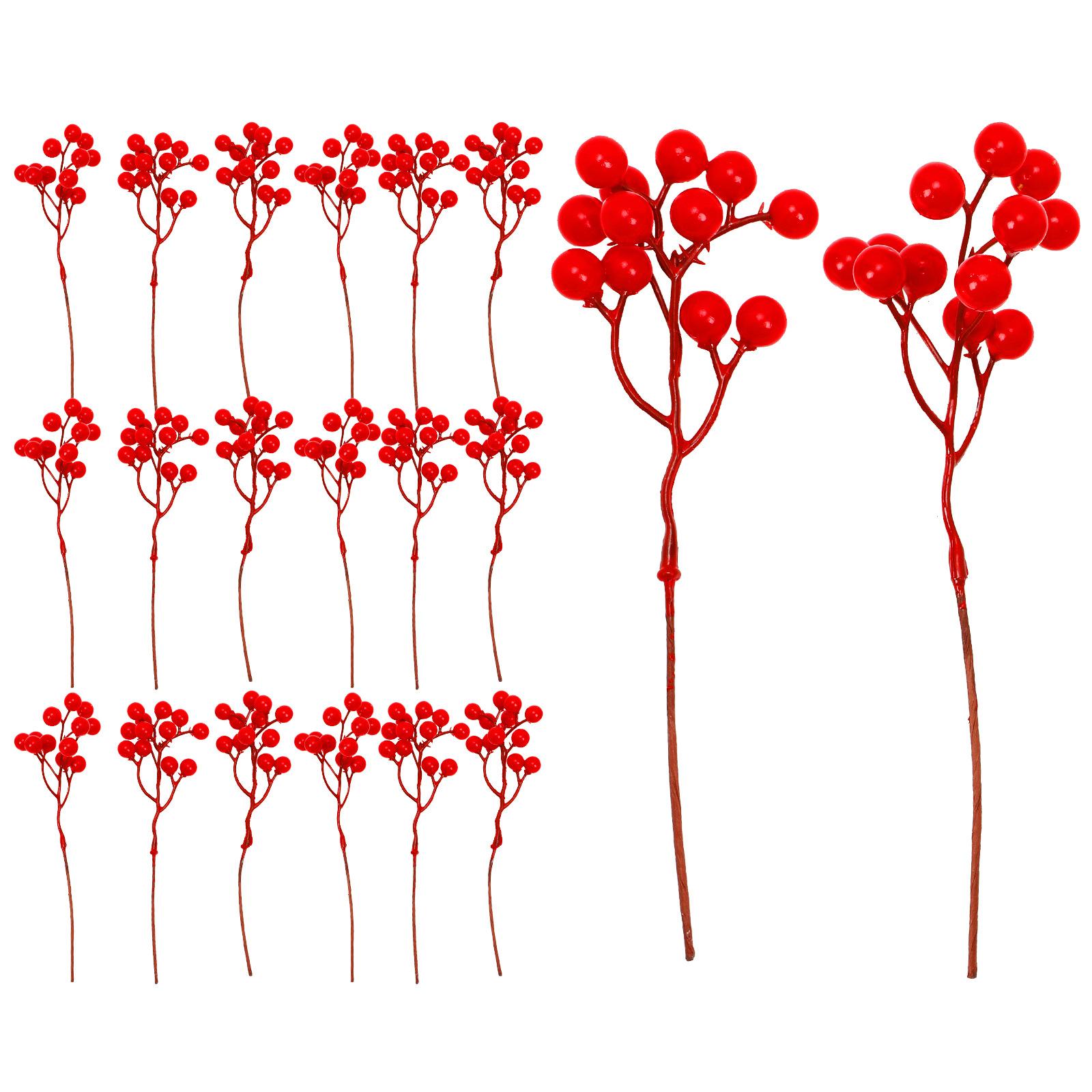 

Artificial Red Berries, Perfect For New Year s And Christmas, Ideal For Living Room Home Decoration, Or As A Small Holly Bouquet. One Size