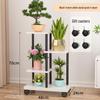 Wrought Iron Multi-Layer Tall Indoor Flower Stand for Living Room or Balcony