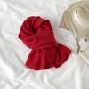 Wholesale Solid Color Scarf Winter Versatile Cashmere Scarf Fashion Pleated Warm Long Scarf Shawl Scarf Wholesale