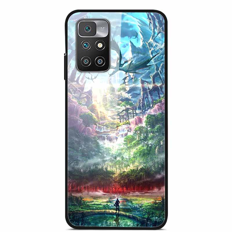 For Redmi Note 10 Pro Cases Note10T Tempered Glass Hard Back Cover for Xiaomi Redmi Note 10 5G / Note 10T Phone Case Capa Fundas