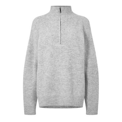 Jack Wills Womens/Ladies Acrylic Half Zip Oversized Jumper