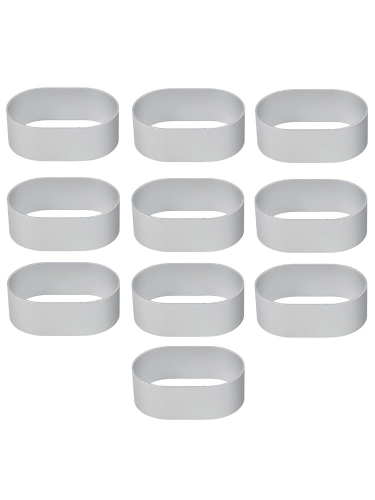 Sturdy Cheese Cake Rings Aluminum Alloy Half Cooked Molds (Pack of 10)