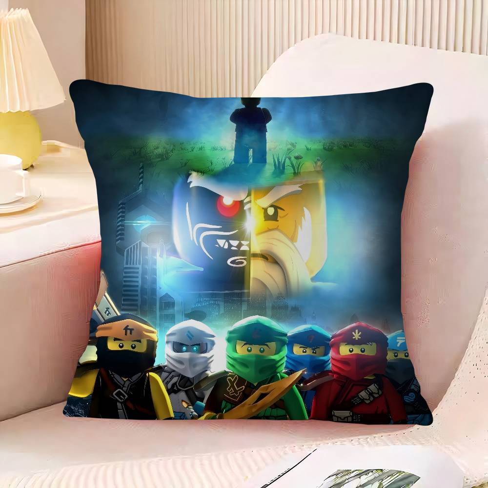 

N-Ninja-go Pillowcase Toon Gift Cushion Cover Bedroom Home Sofa Chair Seat Decor Pillow Case 16x16Inch