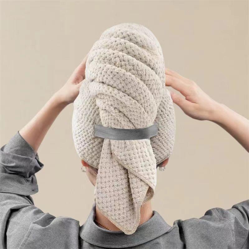 Большое однотонное влаговпитывающее полотенце для сушки волос, мягкое быстросохнущее полотенце 60cm*100cm хаки