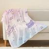 Cartoon Cat Flannel Fleece Blanket - Soft Warm Cozy Gradient Star Pattern for Home Couch, Halloween Christmas Gift