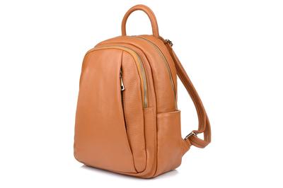Lederrucksack A4 Damen Geräumig Unifarben Italienisches Premium Großes Massivleder