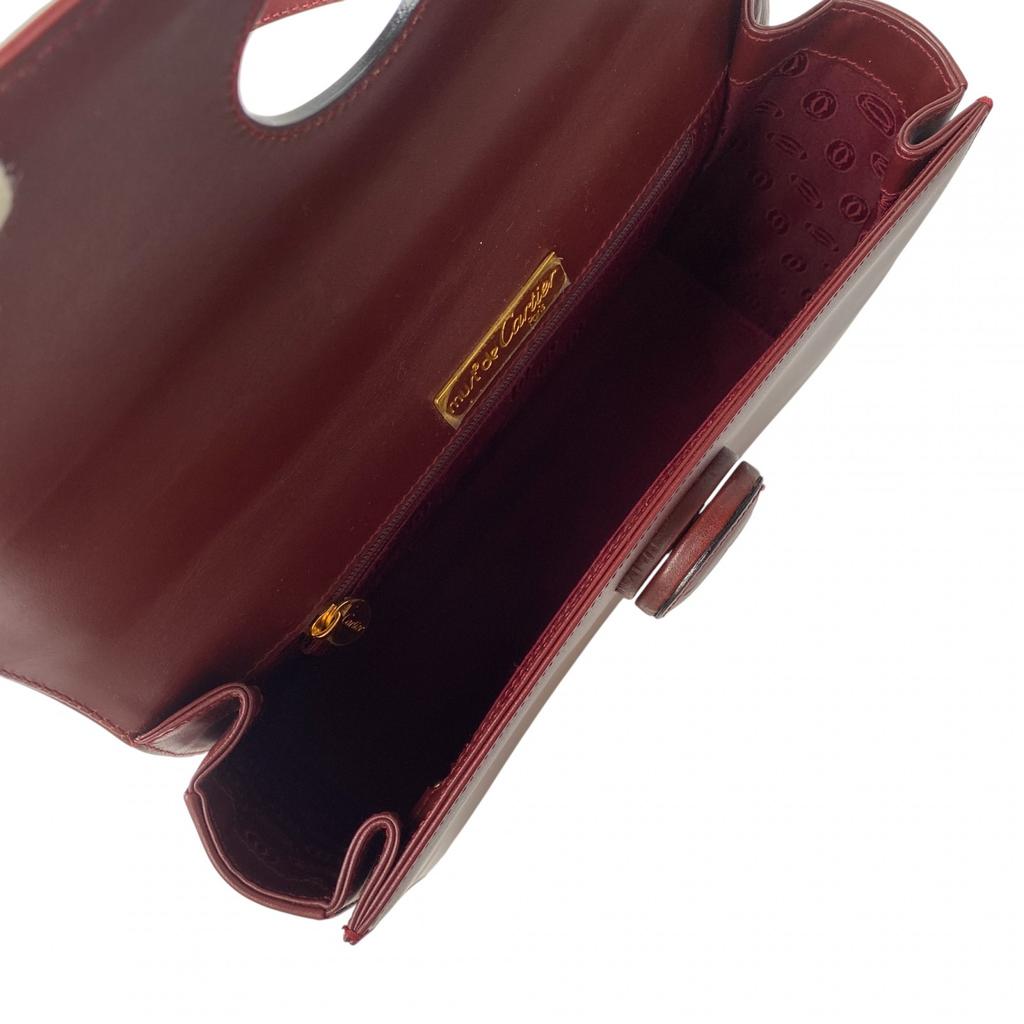 Used CARTIERHandbag Bordeaux leather Women