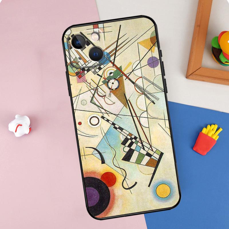 Wassily Kandinsky Abstract Artistic Phone Case For iPhone 16 Pro Max 11 12 13 14 15 Pro Max Mini 16e 15 16 Plus XR Cover Shell