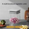 Tritaverdure 4-in-1 Manuale Multifunzione con Contenitore Tritaverdure per Zenzero Cipolla Carota Pomodoro