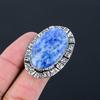 Sodalith Stein Versprechen Solitär Schwester Statement Ring Schmuck Größe 8 925 Silber
