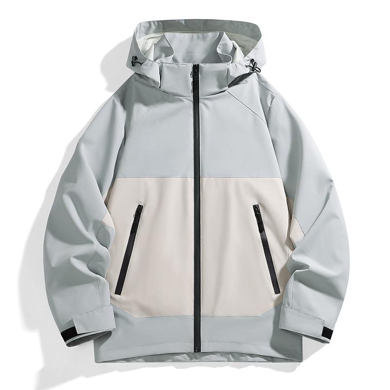 Podzimní outdoor nová pánská bunda módní trend sportovní větrovka nepromokavá odepínací bunda s kapucí