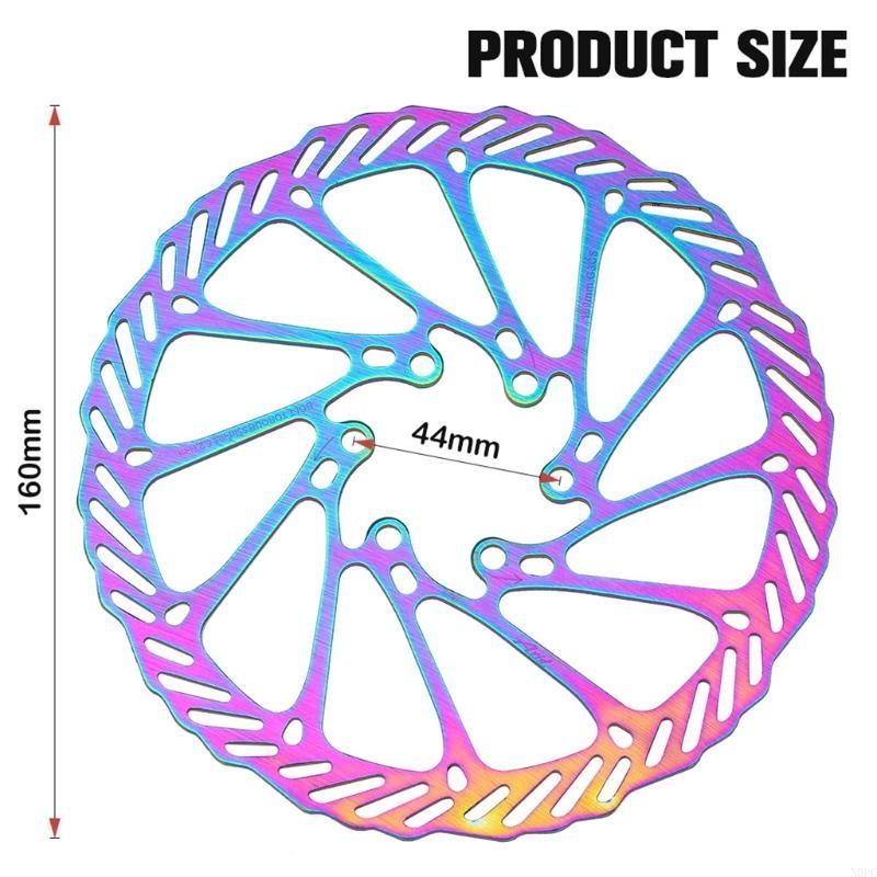 N0PC 2 szt. 160mm Tarcza Hamulcowa do Roweru 2 Kolory Opcjonalne dla Roweru Szosowego, MTB, BMX