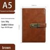 Retro Style A5 Lockable Password Journal - Exquisite High-Design Notebook