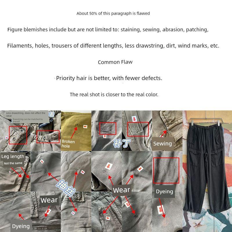 Foreign Trade Original Order Des * Igual Tencel™Lyocell Loose Casual Soft Wide Leg Overalls DS3 1255
