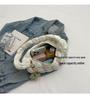 Korean Style Cloud Pleats Cotton Jacket Bag for Girls - Versatile Large Capacity Dumpling Shoulder Handbag