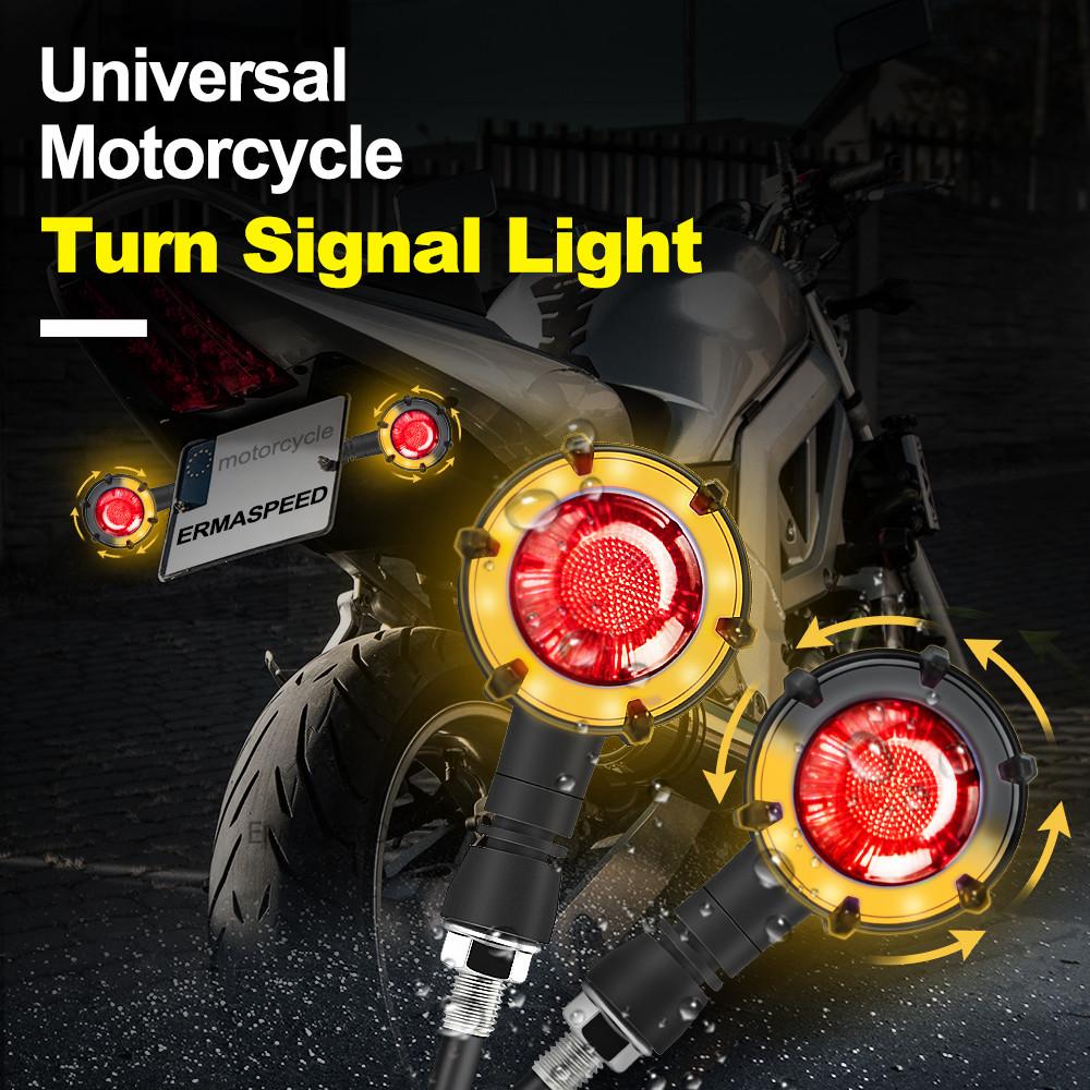 Sequential Flowing LED Motorcycle Turn Signals Lights Motorbike Brake Stop Signals Lamp Motorcycle Motorbike Scooter
