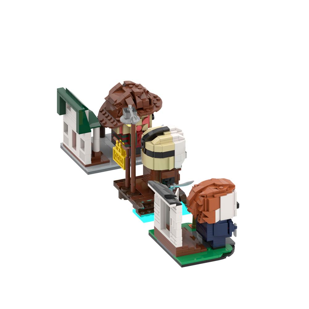MOC Horror Series Building Blocks Model US Horror Movie Characters Model Psycho Killer Bricks Toys Kid DIY Birthday Gifts