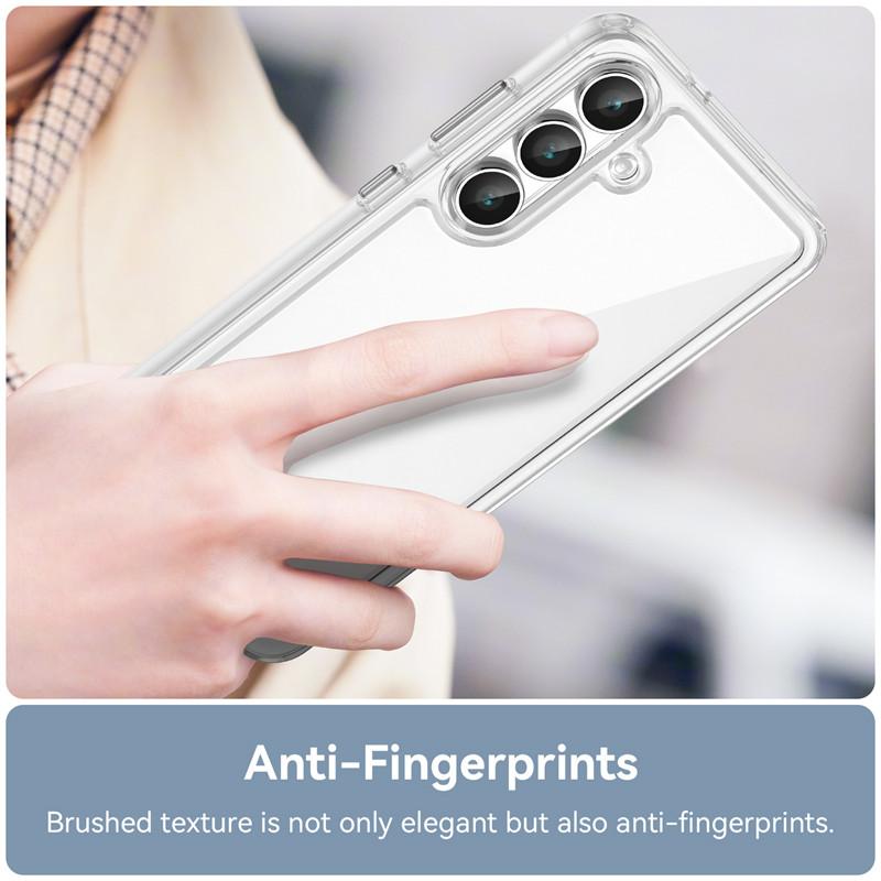 For Samsung Galaxy S25 FE Case Samsung Galaxy S25 FE Cover Anti-Scratch Shockproof Clear PC + Silicone Protective Phone Cover