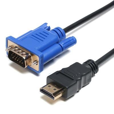 Anschluss Digitales AV-Adapterkabel Stecker auf Stecker HDMI-kompatibel zum VGA-Konverter-Display-Ausgang