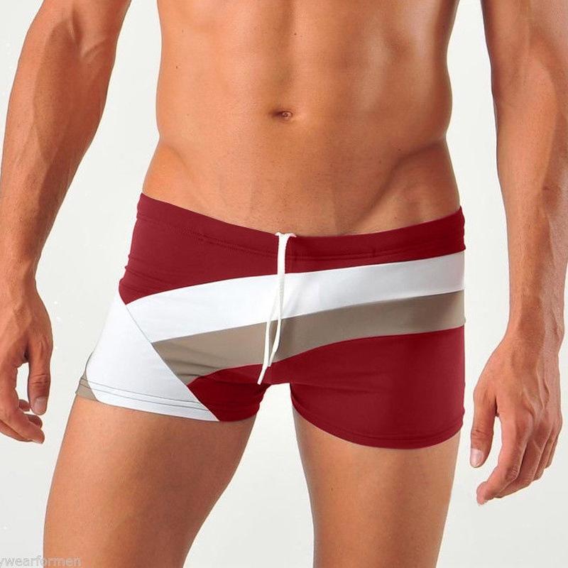 Pánské evropské a americké plavky s barevnými bloky pro rok 2024 - Trendy, stylové a sexy
