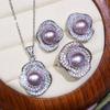 Rich and Noble Freshwater Pearl Necklace Set: 8-9mm, Minor Imperfections, Good Luster, 18K Gold Plated, Micro-Paved, Versatile Jewelry.