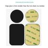 Magnetic Phone Holder Accessory: Black Round & Rectangular Iron Sheet with Adhesive Backing