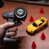 MAV2  Whoosh 1:43 Mini High Speed Drift 4wd Led Racing Car For Mazda Rx7 Subaru Kids Remote Control Car Model Toy Ges