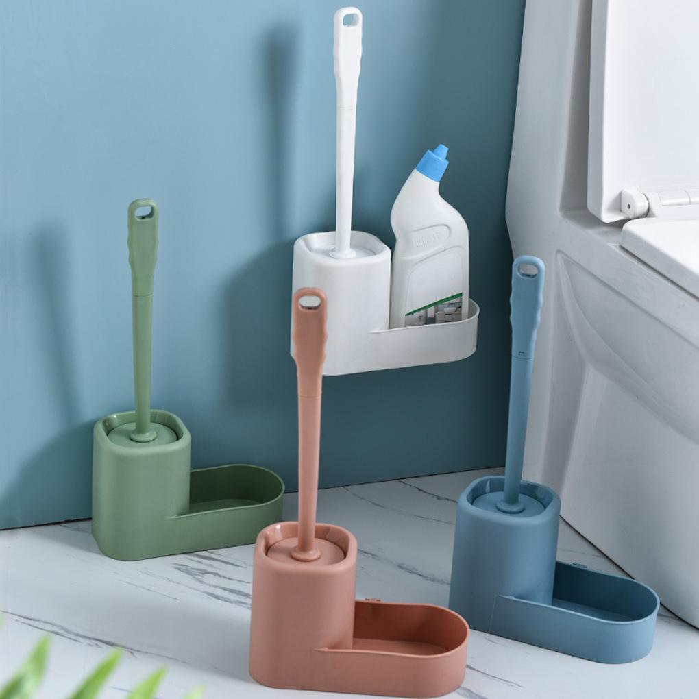 WC-Bürste, Kunststoff-Badezimmerbürsten-Set, Wandgriff, Reinigungswerkzeug mit Halter