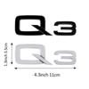 3D ABS A4L A6L A8L Q3 Q5 Q7 Letters Emblem Car Body Rear Trunk Logo Sticker For f2 Q L Series A1 A3 A4 B8 A5 A6 A7 Accessories