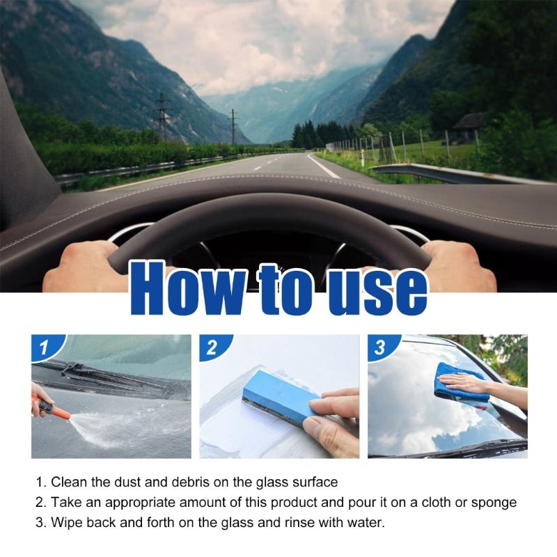 Car Glass Oil Film Remover Glass Cleaning Paste Hydrophobic Glass Coating for Windshield Clear Window