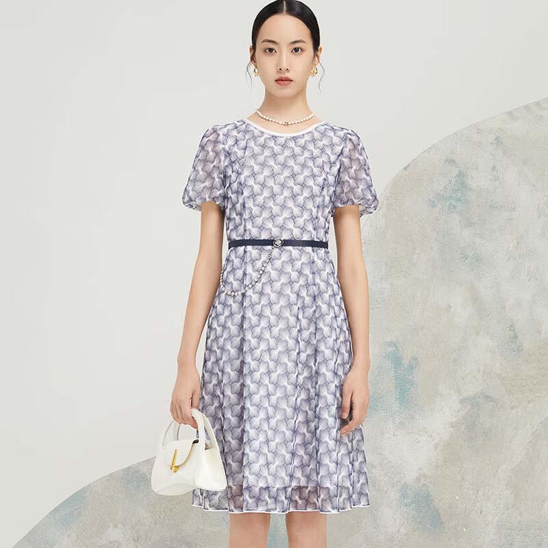 

JESSIE Embroidered Hollow-out A-Line Midi Dress S