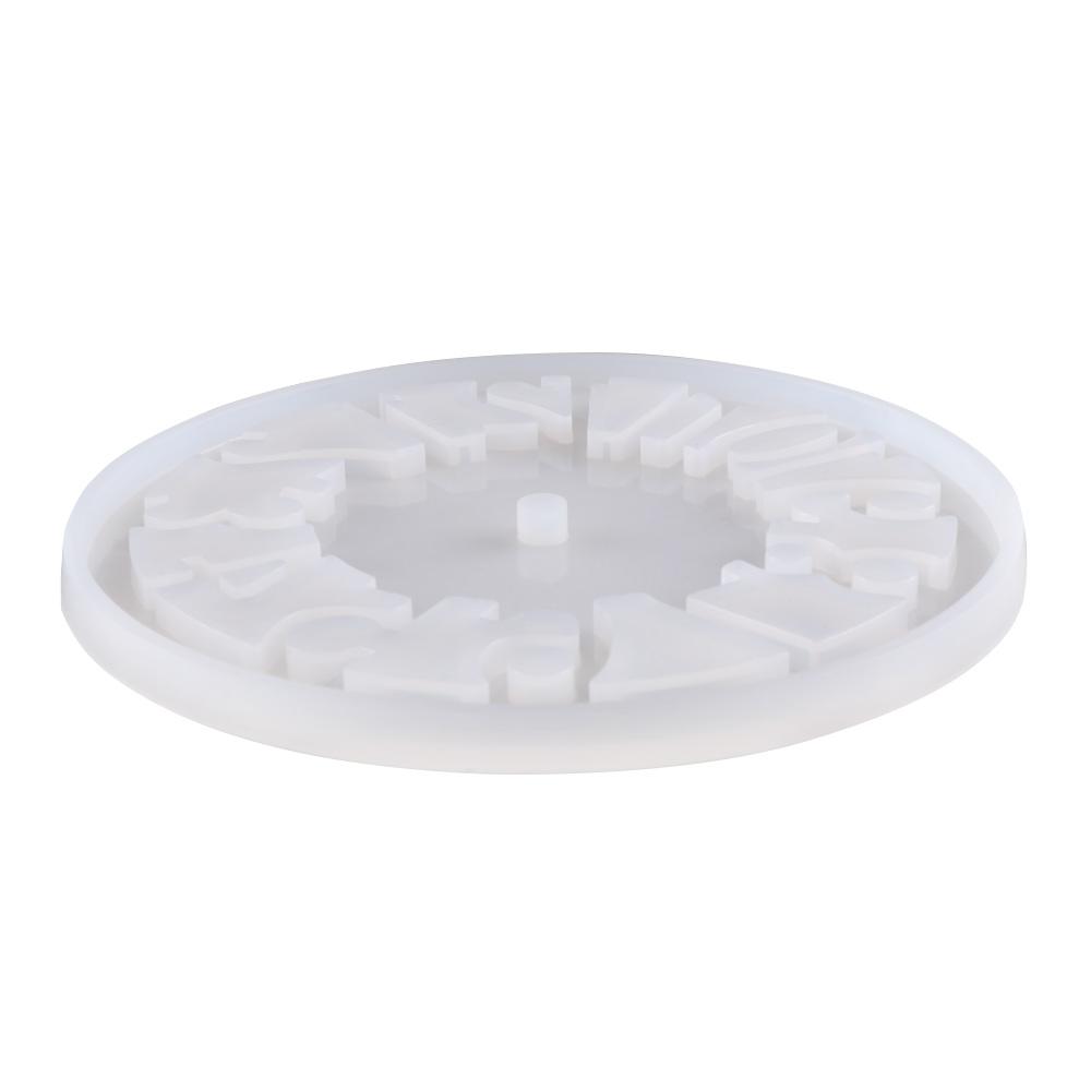 Home Decoration DIY Handmade Craft Crystal Glue Silicone Mold Casting Mold Clock Resin Mould