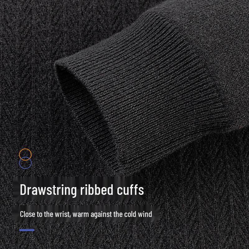 Shanshan Men's 100% Merino Wool Round Neck Pullover Sweater